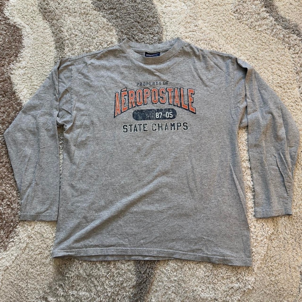 Grey Aeropostale long sleeve shirt men's XL